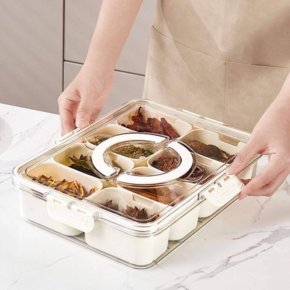Multi Compartments Food Storage Box (8 COMPARTMENT)