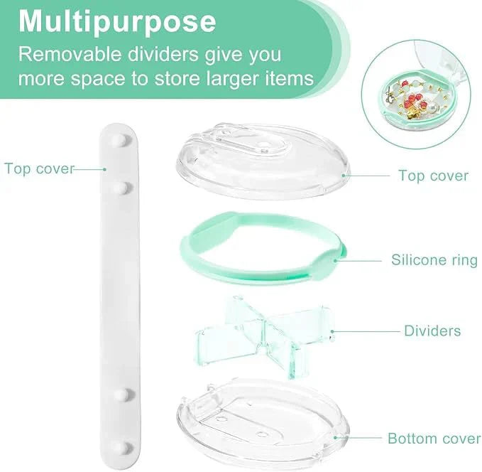 Portable 4-Compartment Medicine Organizer (8cm)