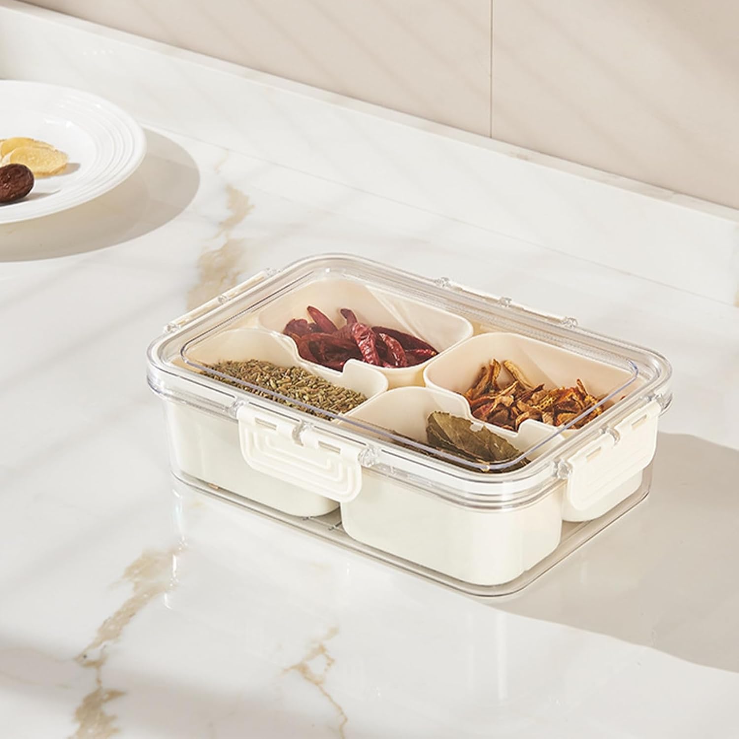 Multi Compartments Food Storage Box (4 COMPARTMENT)