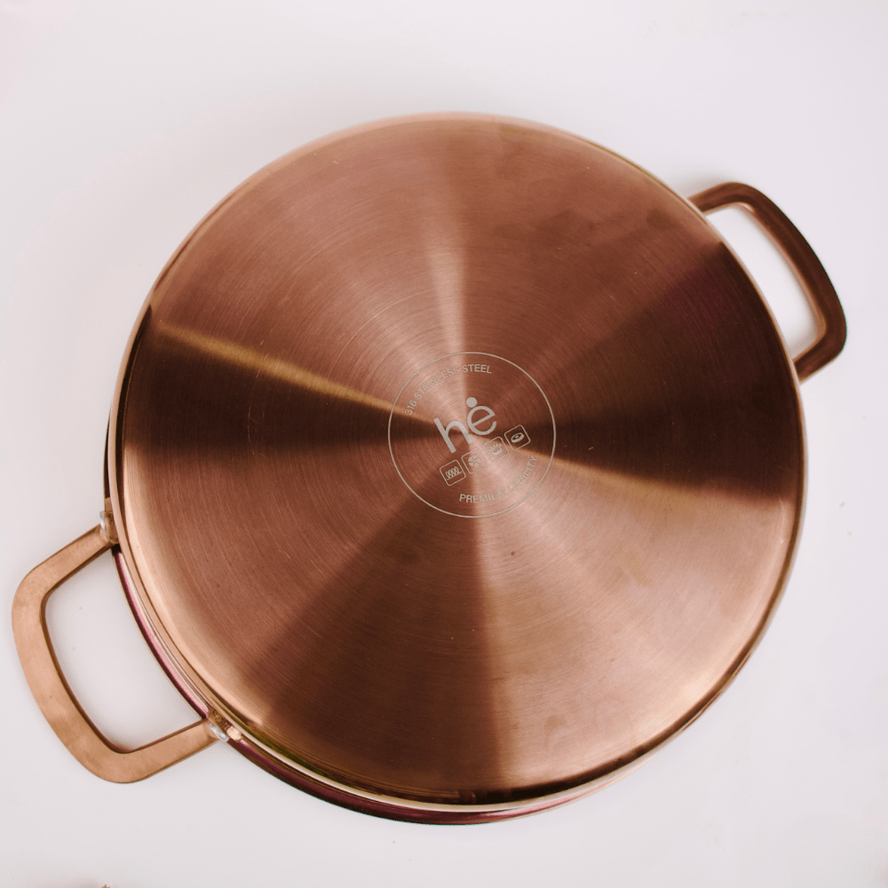 Multi-Purpose Copper Core Honeycomb Cooking Pot With Lid (26cm)