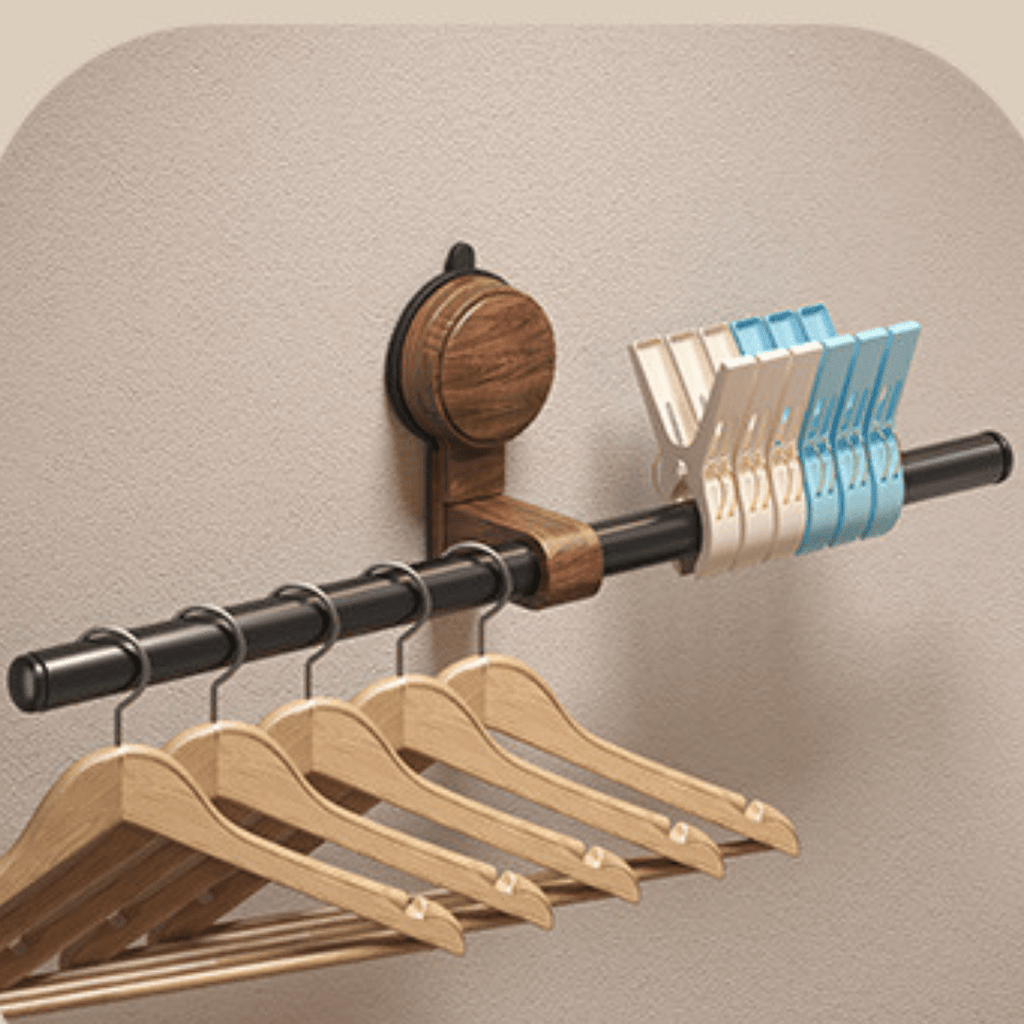 Multi-Purpose Plastic Vacuum Suction Storage Hang Bar (60cm)