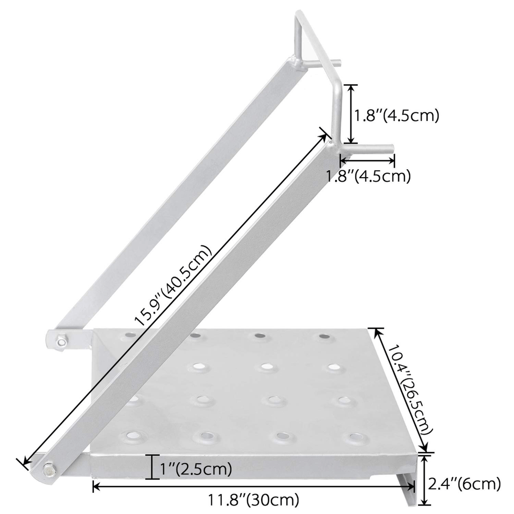 Universal Fit Aluminum Ladder Extension Platform
