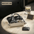 Elegant Multi-Section Snack Organizer with Handle and Lid