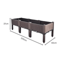Plastic Balcony Vegetable Planting Garden Bed with Legs & Drainage Holes