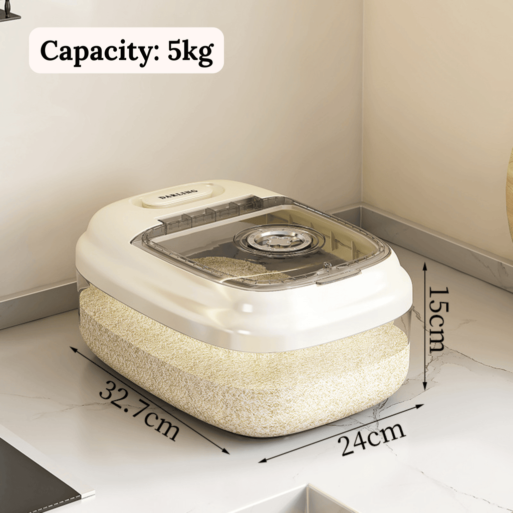Multipurpose Rice Food Storage Container with Airtight Sealing Lid(5Kg)