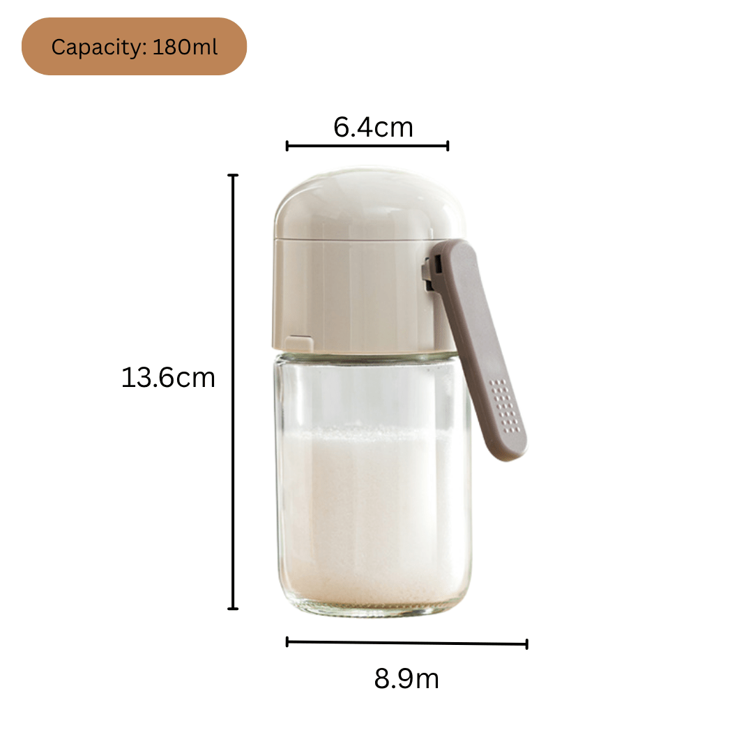 Moisture-Proof Glass Seasoning Shaker Dispenser(180ml)