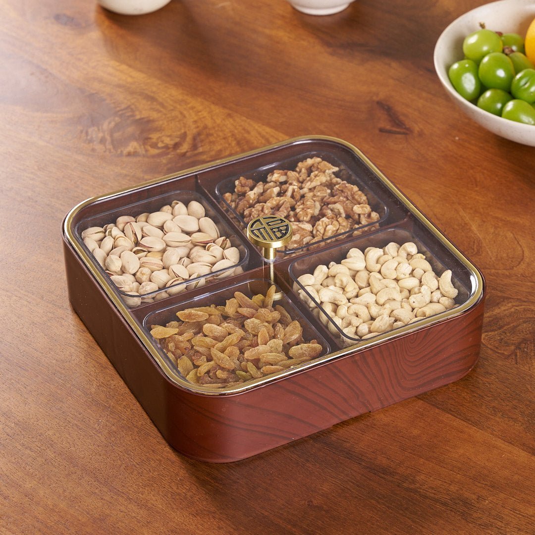 Moisture-Proof Wooden Serving Tray (Single Layer)
