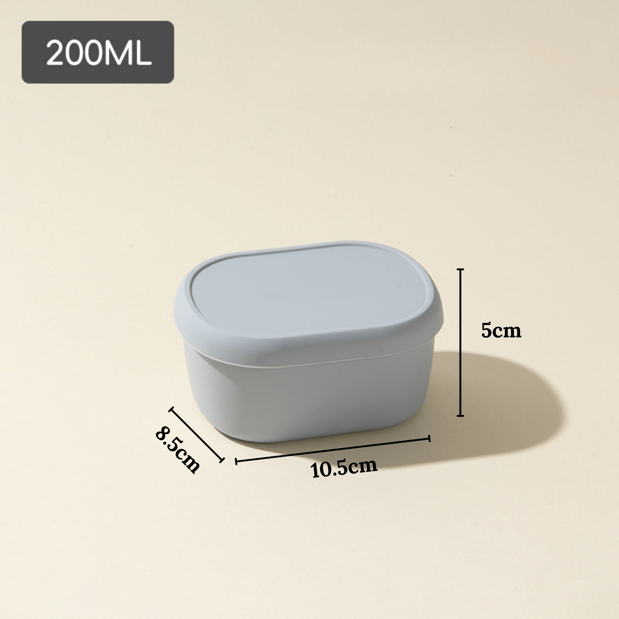 Multi-Use Silicone Food Storage Container with Lid for Daily Storage