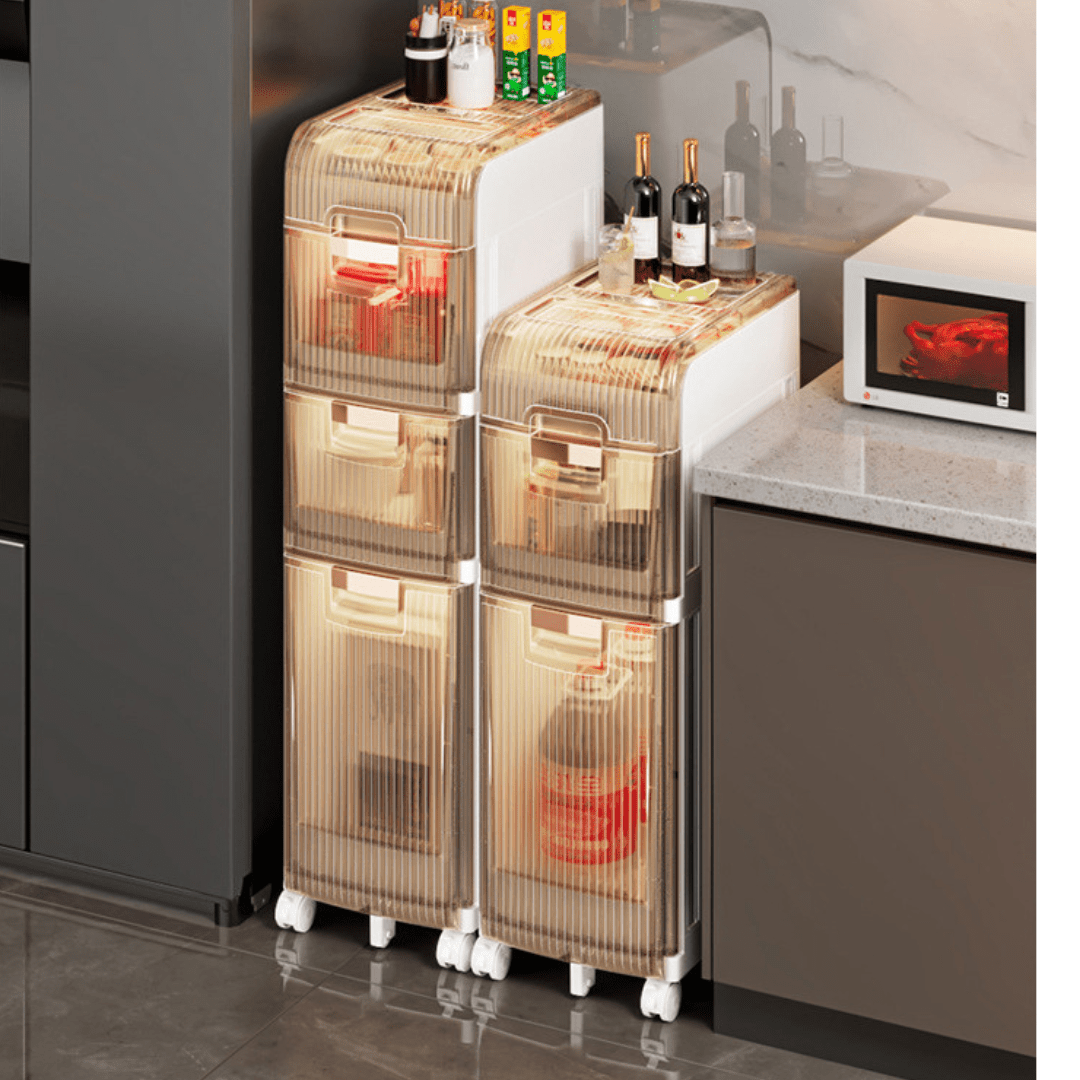 Multipurpose Plastic Bathroom Storage Cabinet