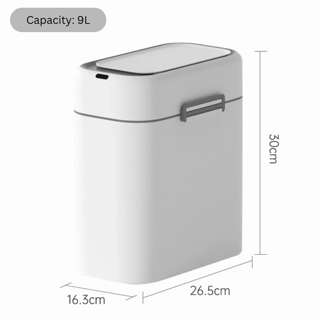 Smart Touchless Narrow Induction and Wall Mount Design Trash Can(9L)