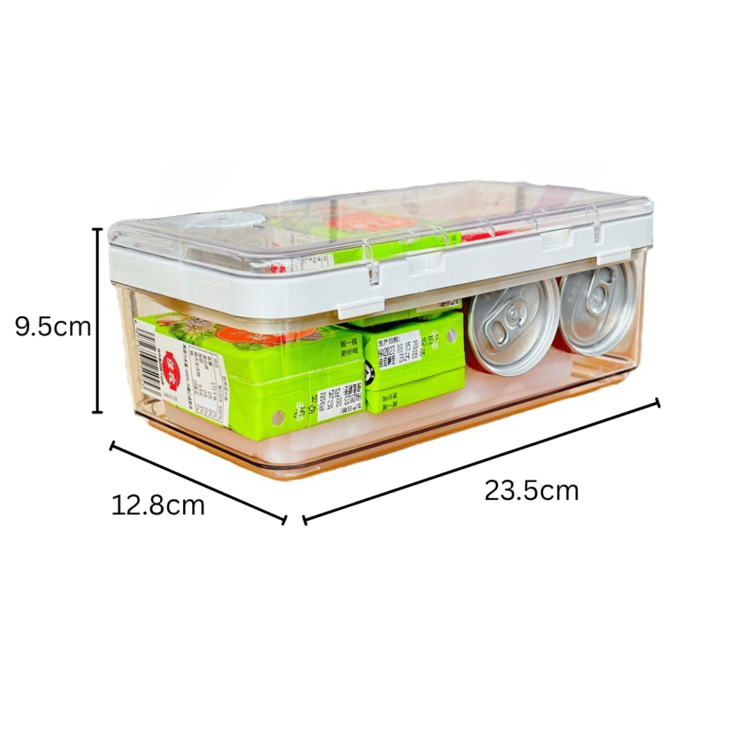 Multi-Purpose Portable Leak-Proof Sealing Crisper Box with Ice Crystals (White Mapal)