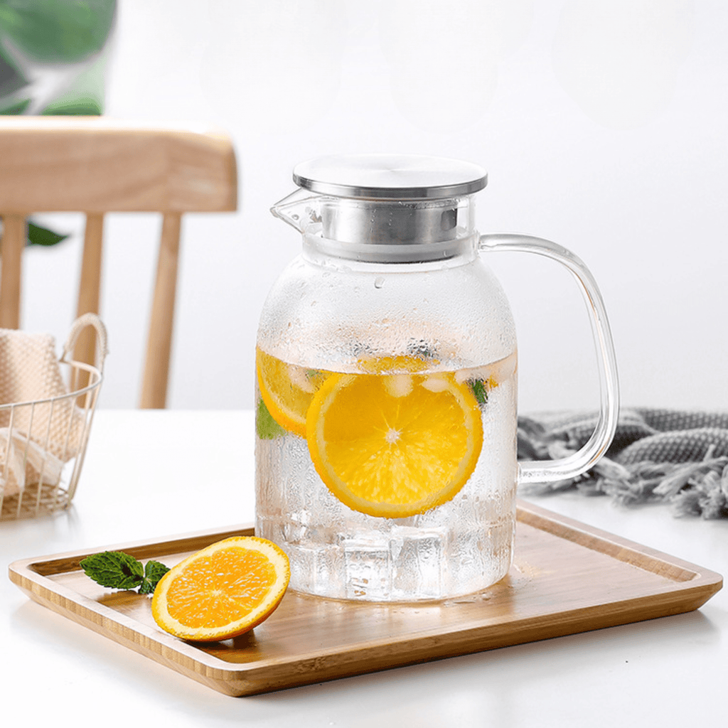 Multi-Purpose Large Capacity Heat-Resistant Borosilicate Glass Kettle - 1800ml