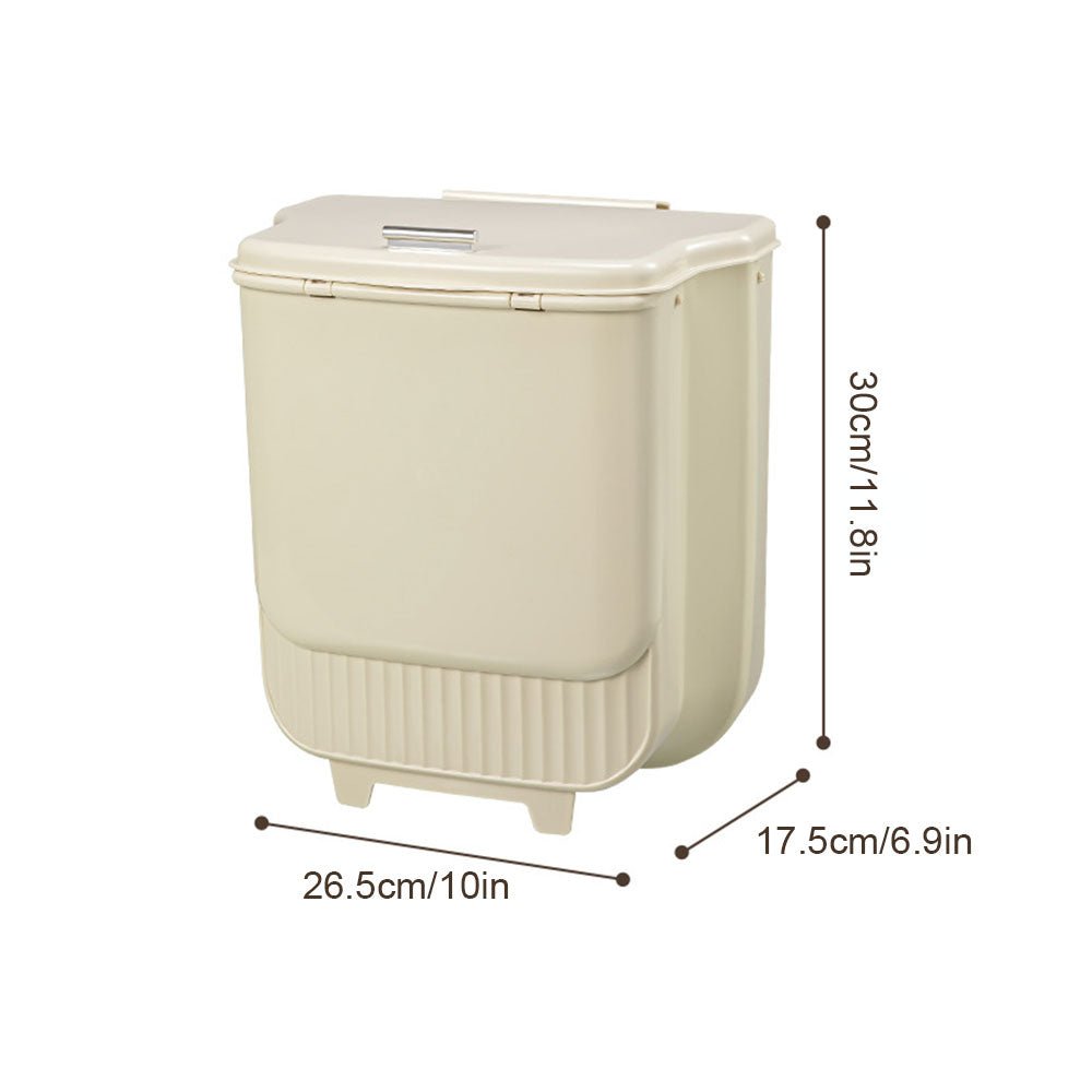 Space-Saving Hanging Trash Cans for Kitchen