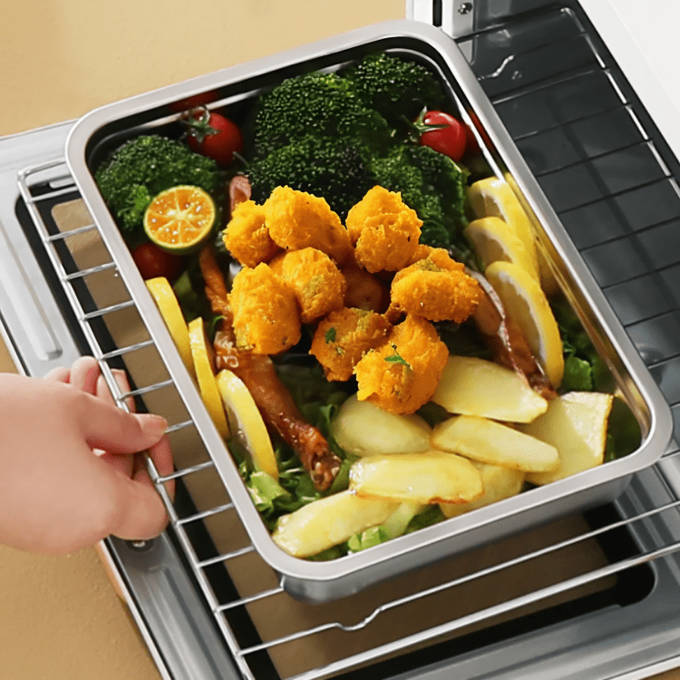 Stainless Steel Food Preservation Box with Dust Free Silicone Lid