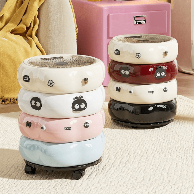 Premium Trash Can with Lid and Wheel (35cm)