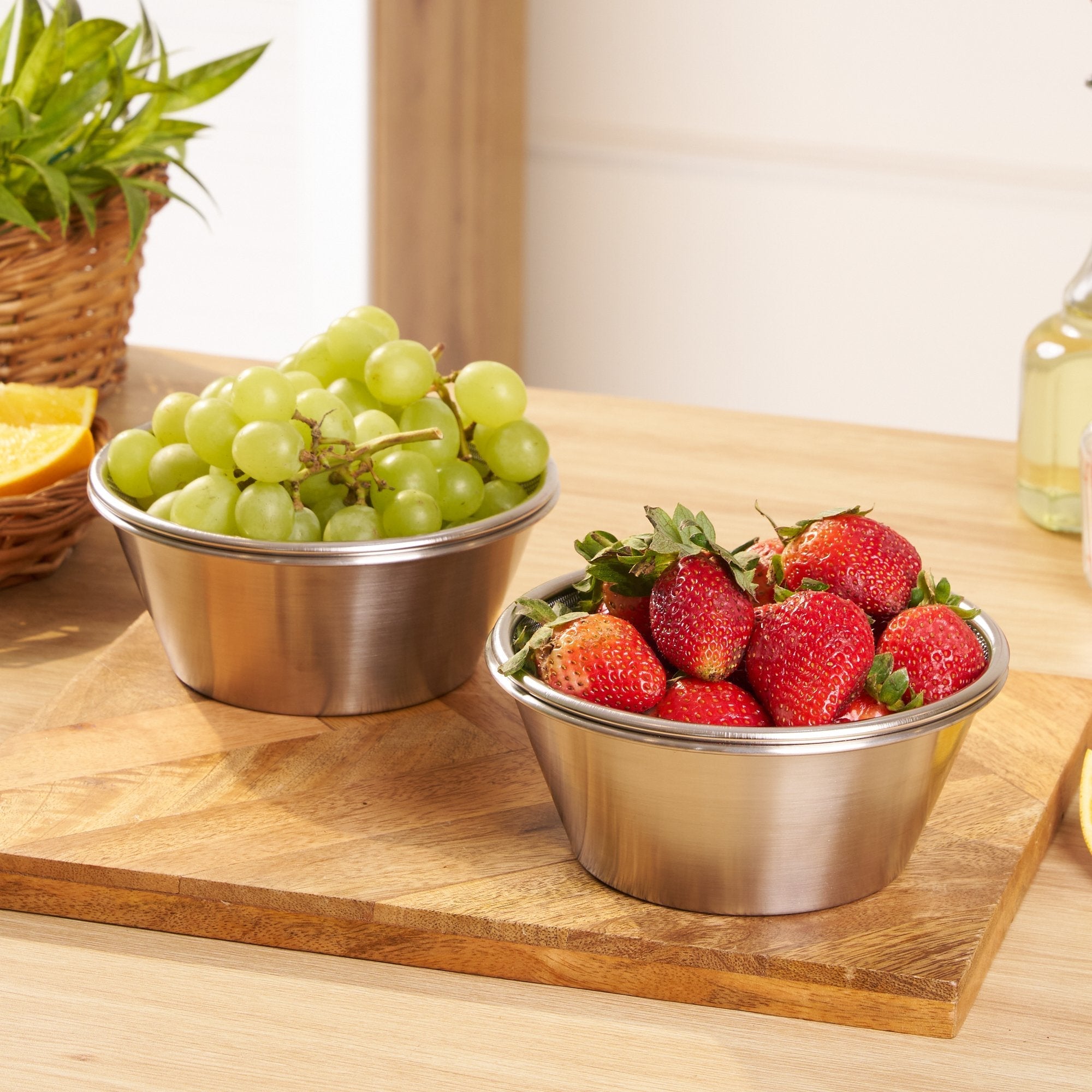Multi-Purpose Stainless Steel Drain Basket & Strainer