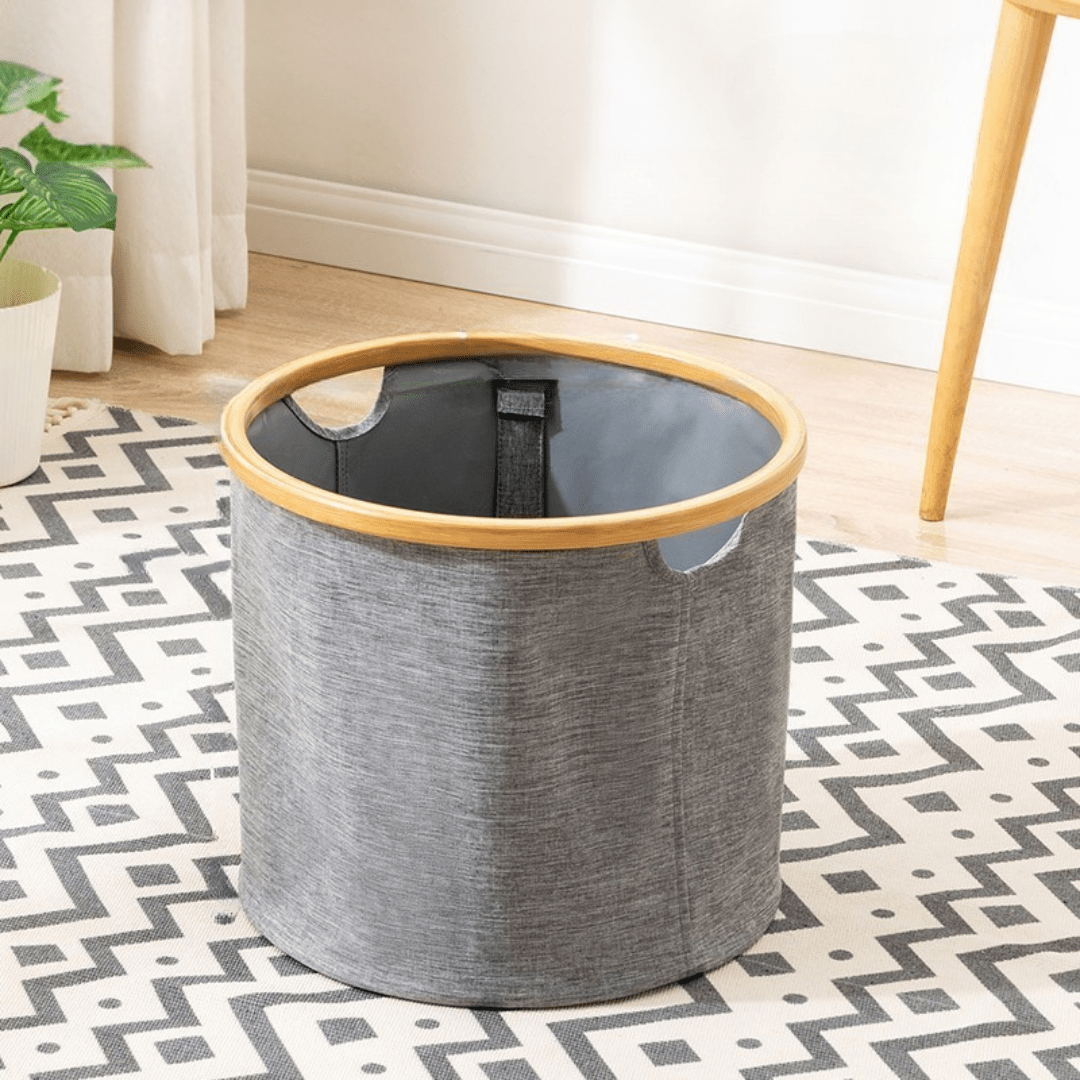 Multi-Purpose Oxford Cloth Foldable Storage Organizer Basket (Grey)