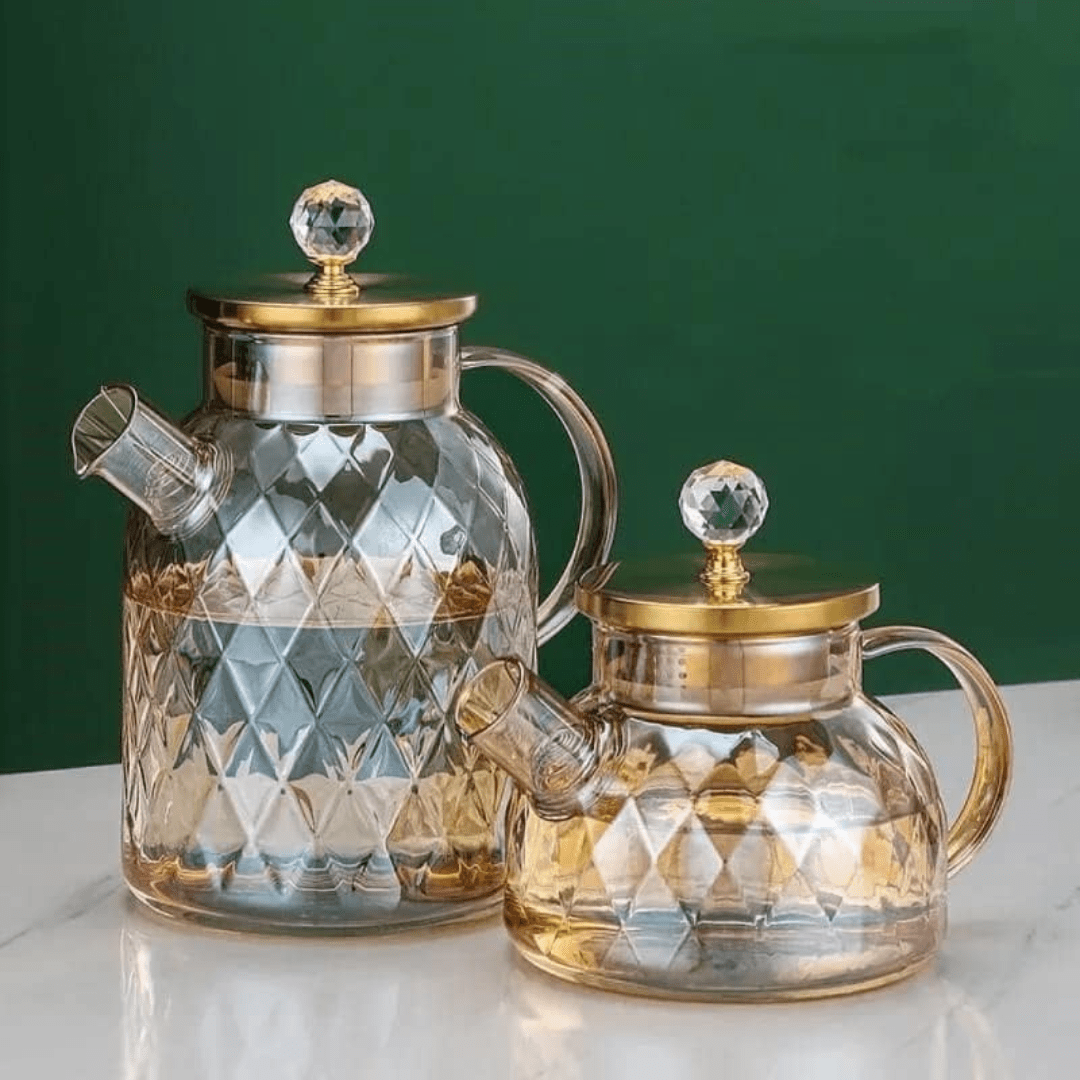 Multi-Purpose Borosilicate Glass Beverage Kettle With Lid