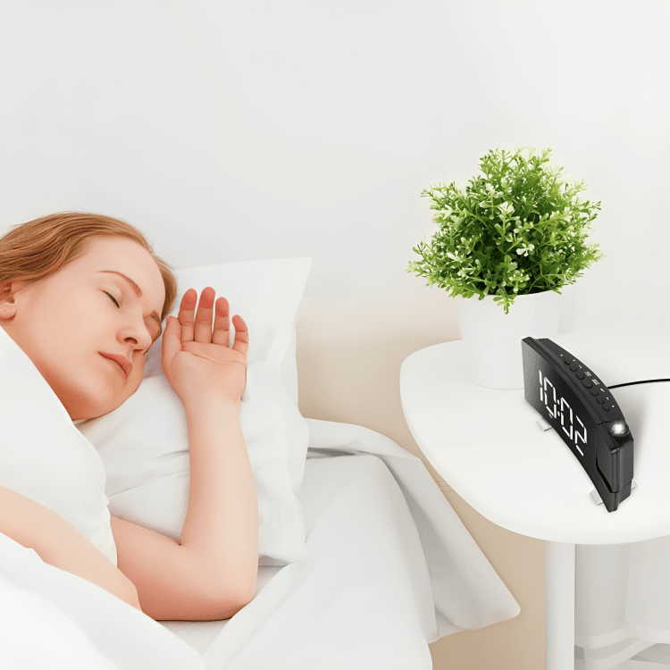 Multi-Function Curved Display Digital Clock