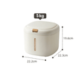 Multi-Purpose Airtight Plastic Rice Storage Container with Double Seal Lid