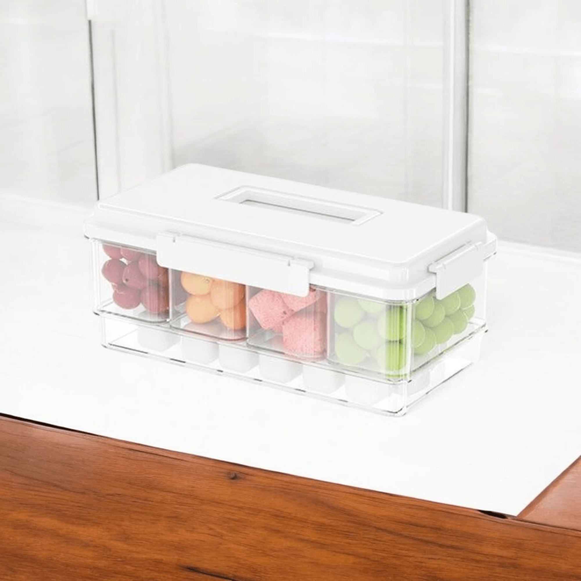 Multi-Purpose Leakproof Plastic Food Storage Container with Lid (Pack of 1)