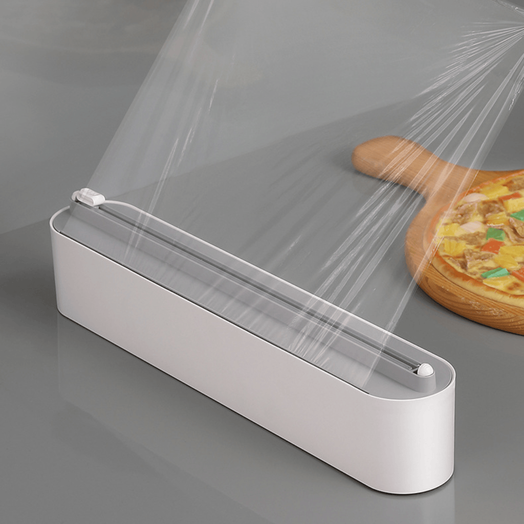 Multi-Purpose Magnetic Plastic Wrap Cutter with Built-in Blade (36.5cm)
