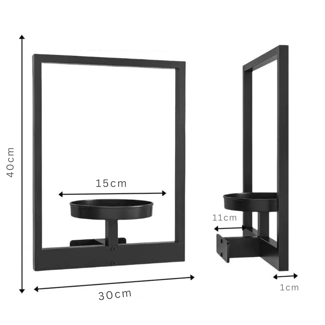 Wall-Mounted Metal Picture Frame Plant Holder