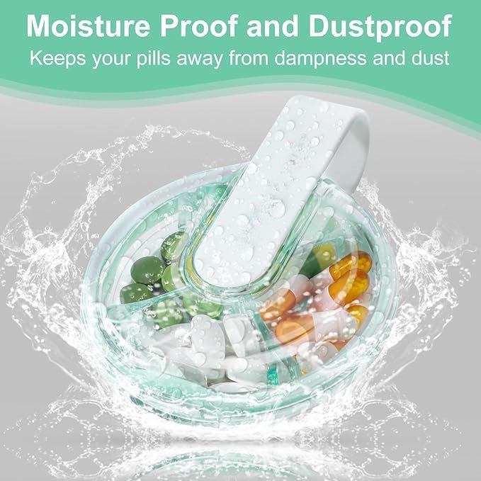 Portable 4-Compartment Medicine Organizer (8cm)