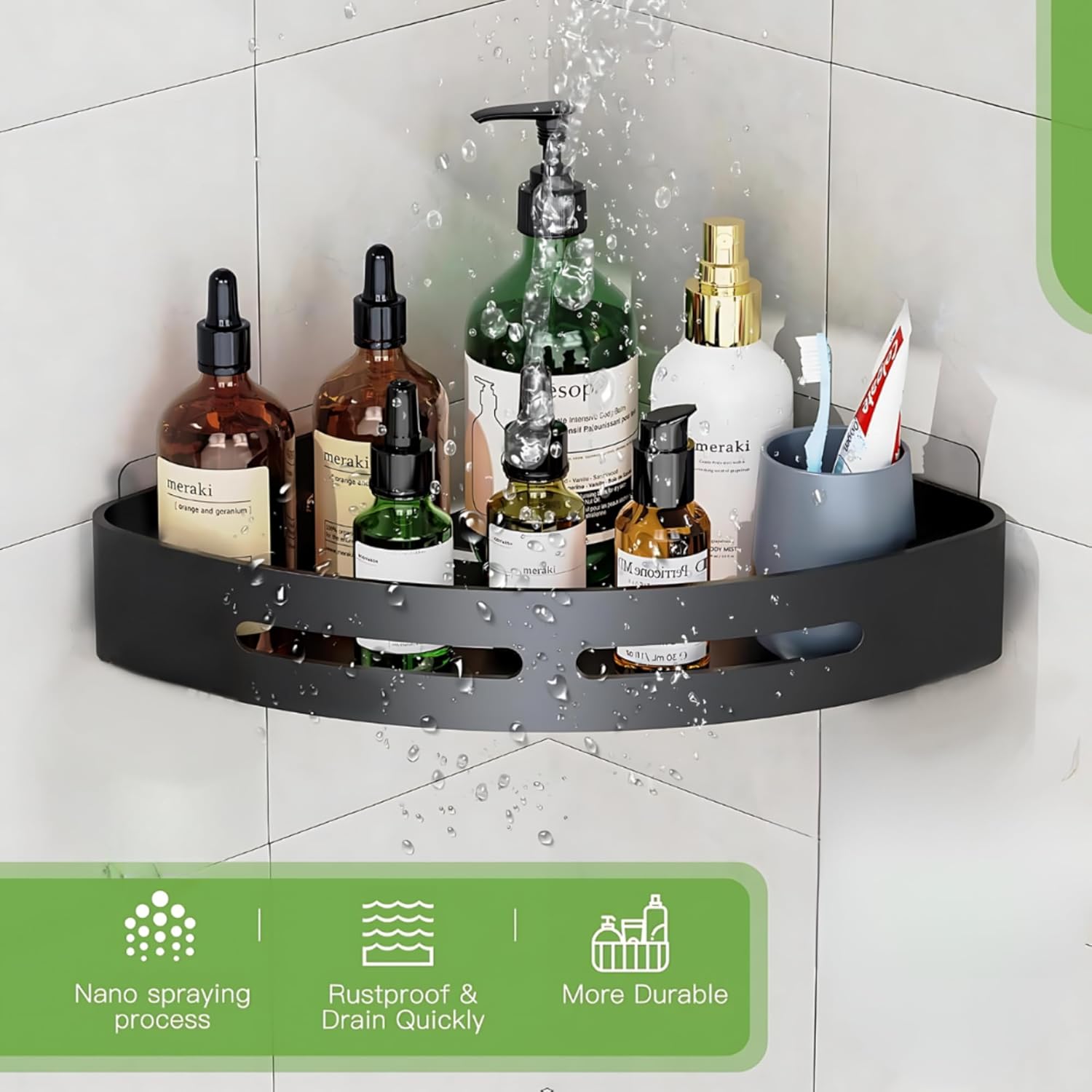 Sleek Stow Bathroom Shelf