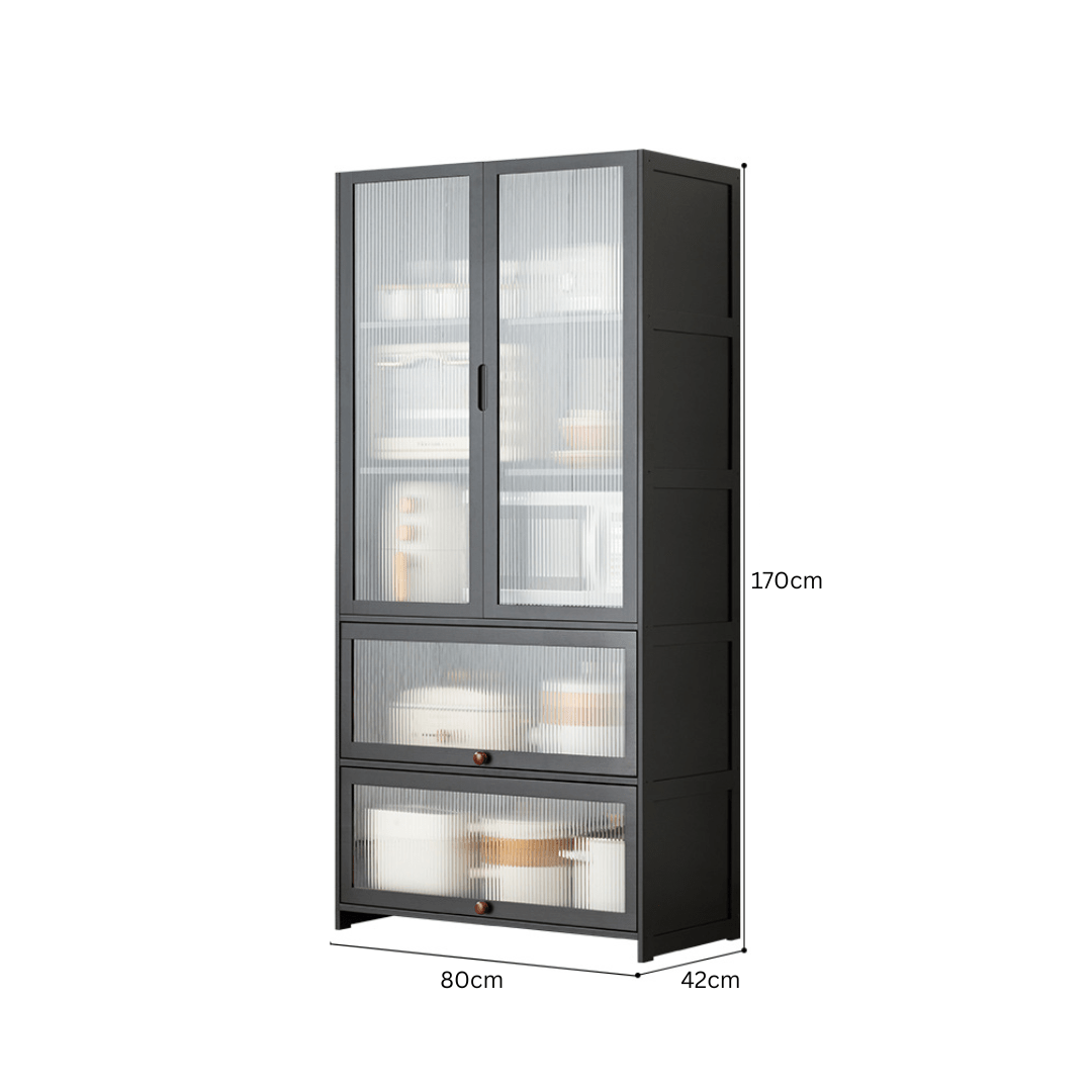 Multipurpose Bamboo Wood Kitchen Storage Rack(80cm)
