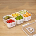 Multi Compartment Transparent Storage Box (6-GRID)