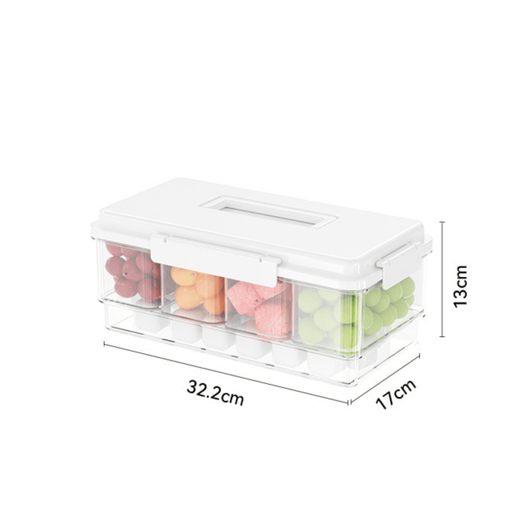 Multi-Purpose Leakproof Plastic Food Storage Container with Lid (Pack of 1)