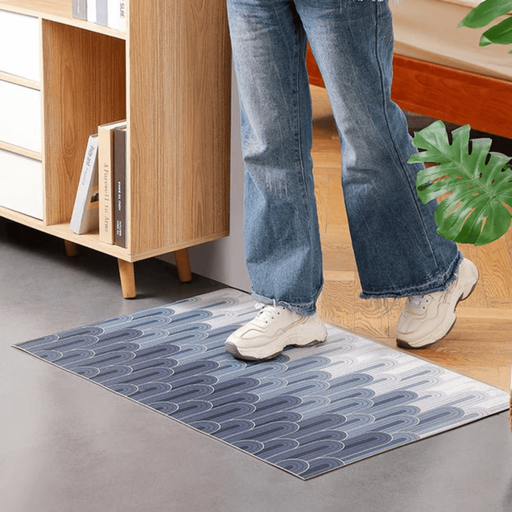 Non-Slip Cuttable Luxury Floor Mats (Blue)
