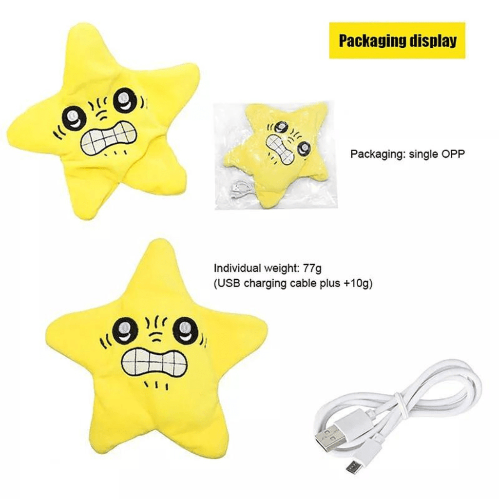Interactive Bouncing Star Plush Toy