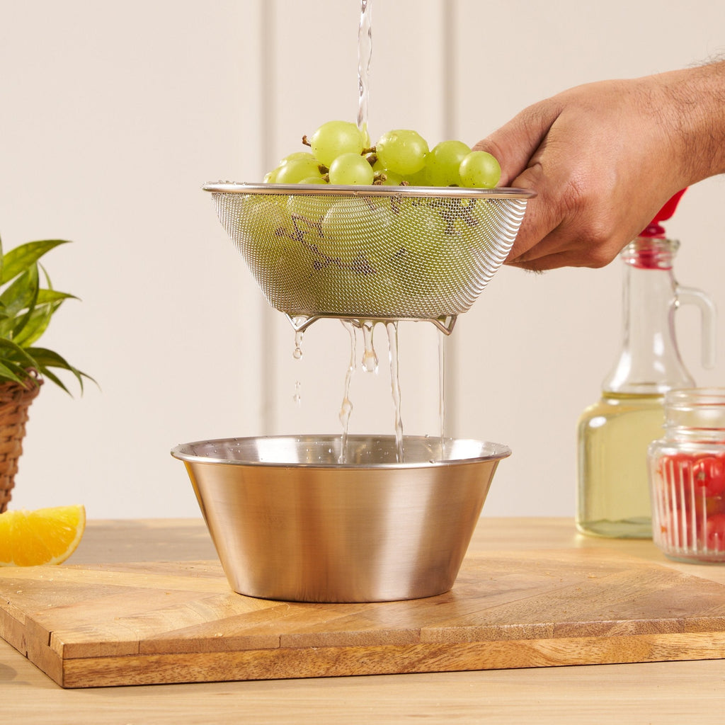 Multi-Purpose Stainless Steel Drain Basket & Strainer