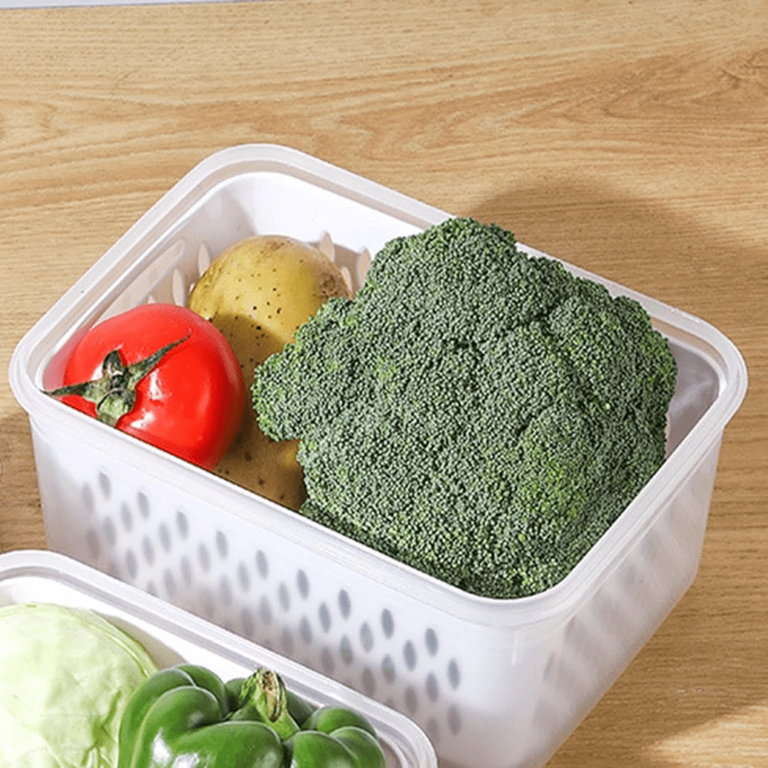 Multifunctional Plastic Sealed Rectangular 800ml Storage Box(Pack of 2)