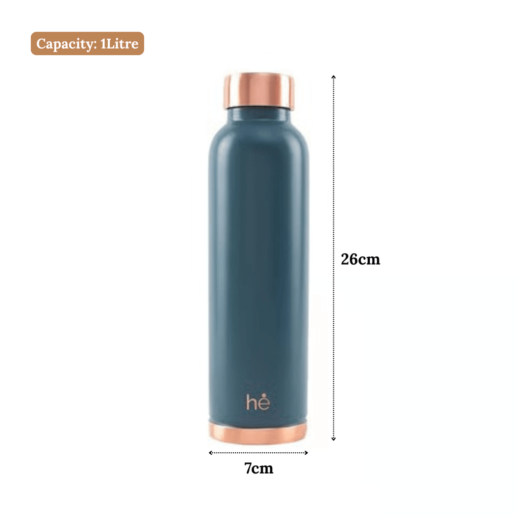 Leak-Proof Pure Copper Water Bottle (1Litre)