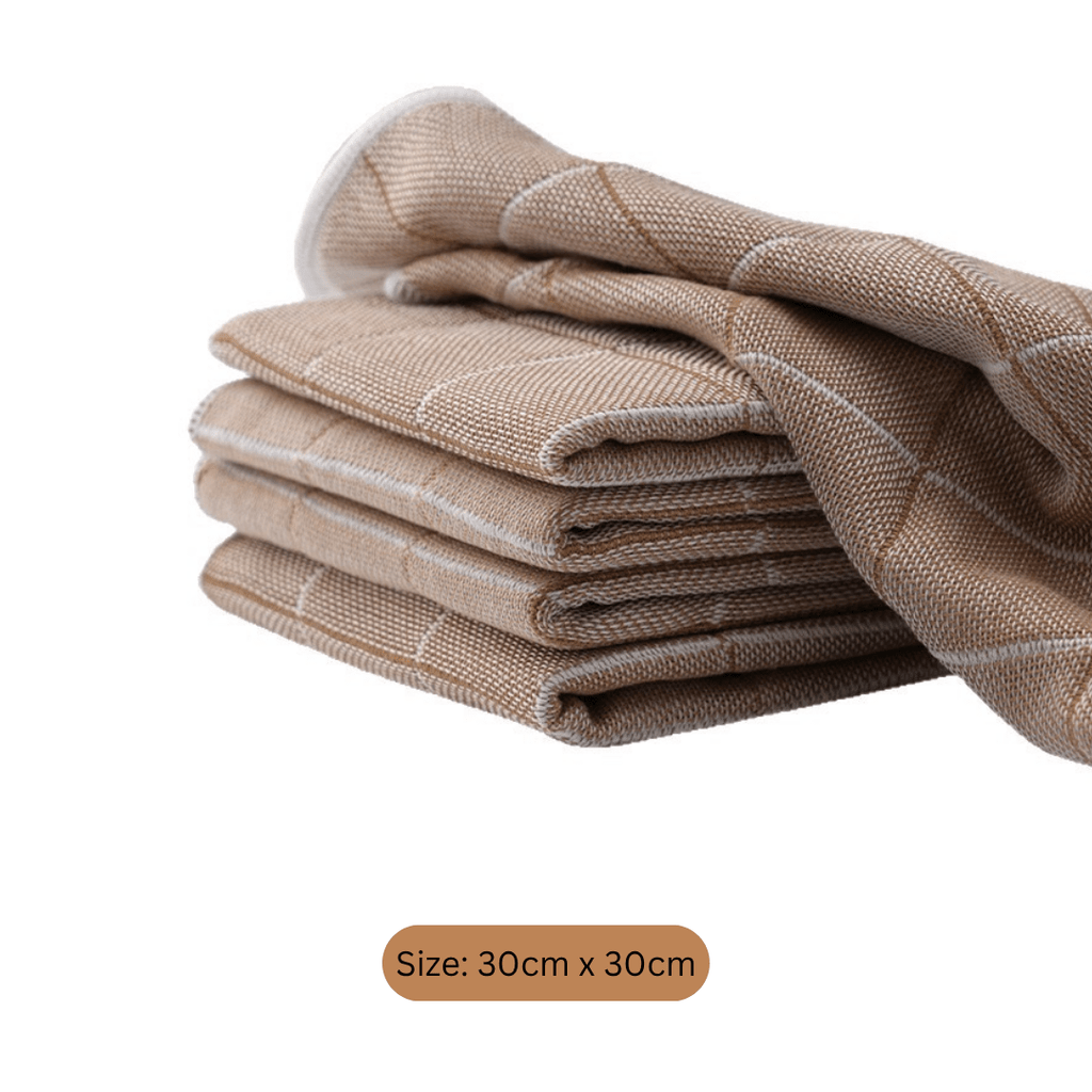 Multi-Purpose Thickened Wood Fiber Water Absorbent Cleaning Cloth(30 x 30cm)