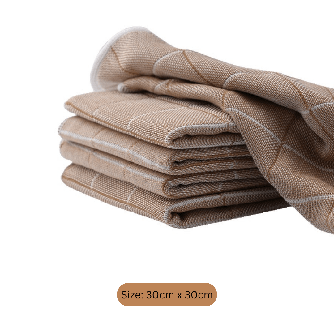 Multi-Purpose Thickened Wood Fiber Water Absorbent Cleaning Cloth(30 x 30cm)