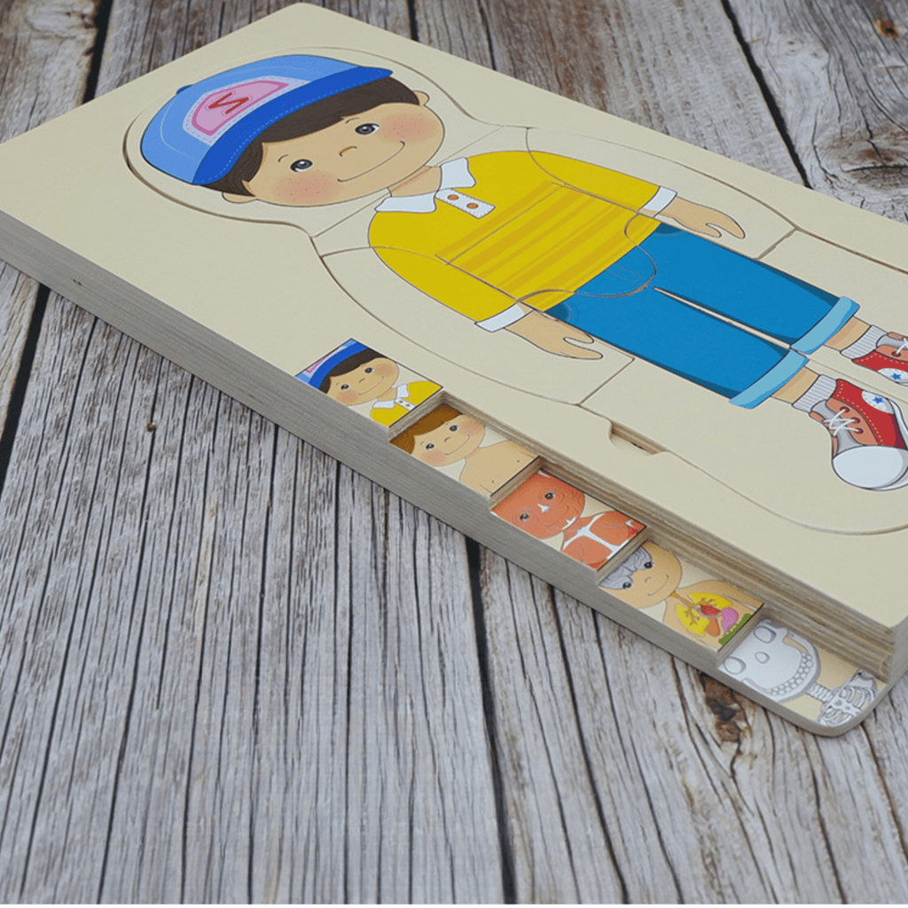 Educational Wooden Body Parts Puzzle