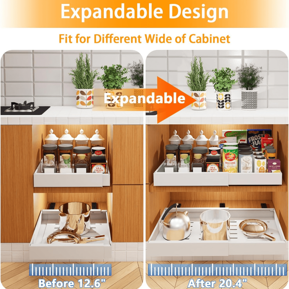 Slide-Pro Pull-Out Cabinet Organizer
