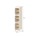 Multi-Purpose Foldable Rolling Storage Cabinet with Wheels (20cm)