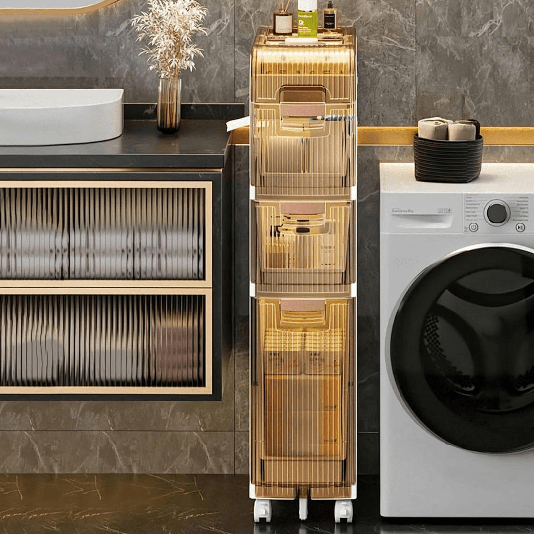 Multipurpose Plastic Bathroom Storage Cabinet