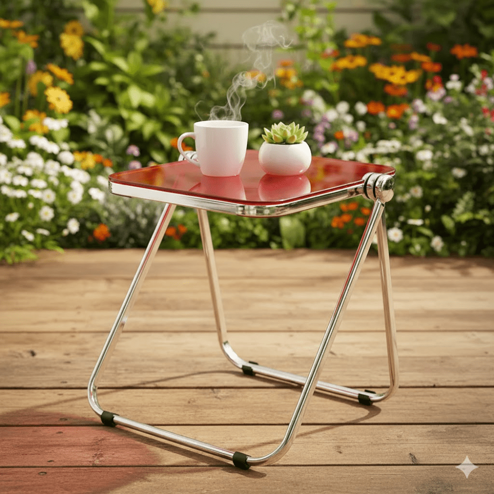 Multipurpose Transparent Folding Acrylic Table
