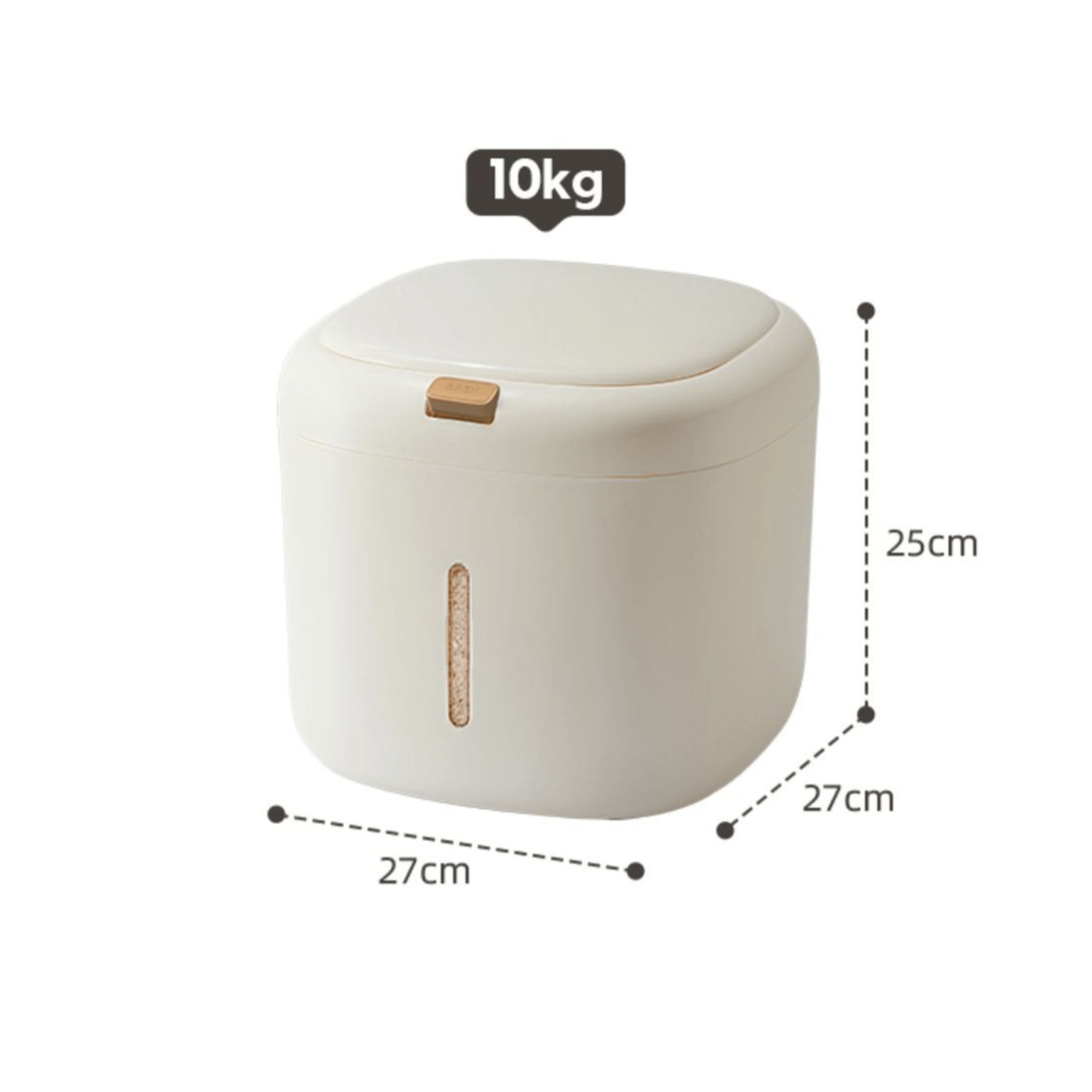 Multi-Purpose Airtight Plastic Rice Storage Container with Double Seal Lid