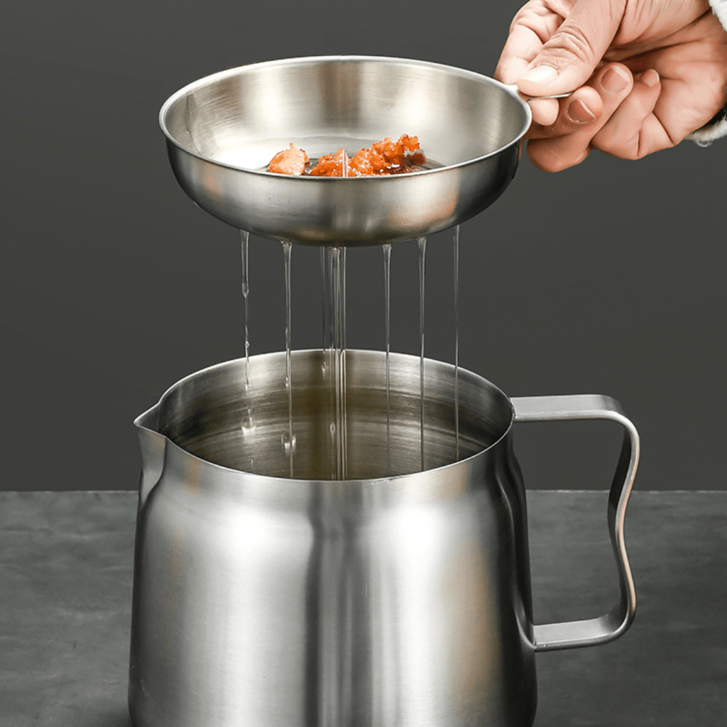 Multi-Purpose Stainless Steel Cooking Oil Strainer Pot
