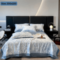 Ice Silk Elegance Comfort Quilt Set (Style-3)
