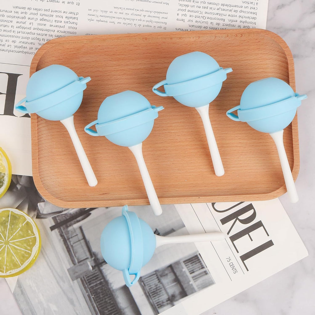 Silicone Lollipop Ice Ball Mold with Food-Grade Lid