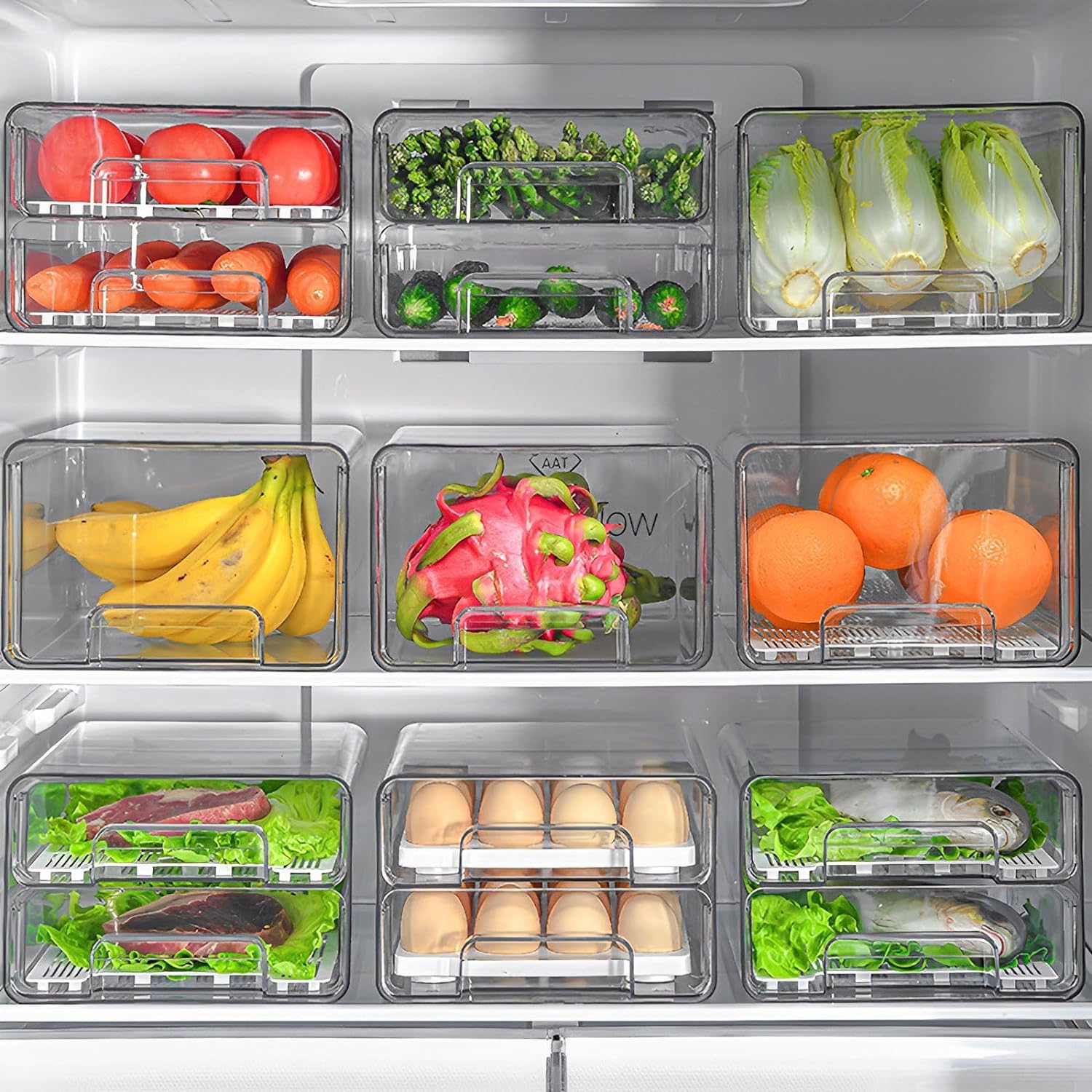 Stackable Pull Out Storage Containers