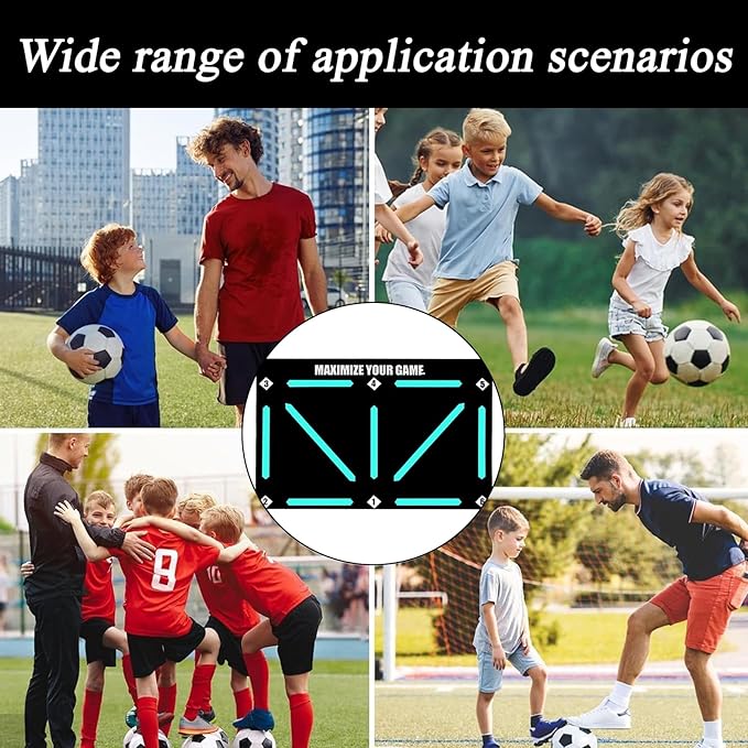 Non-Slip Football Training Control Mat for Skill Development (90cm)